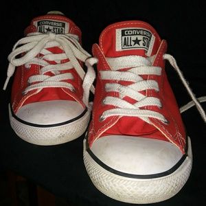 red dainty converse